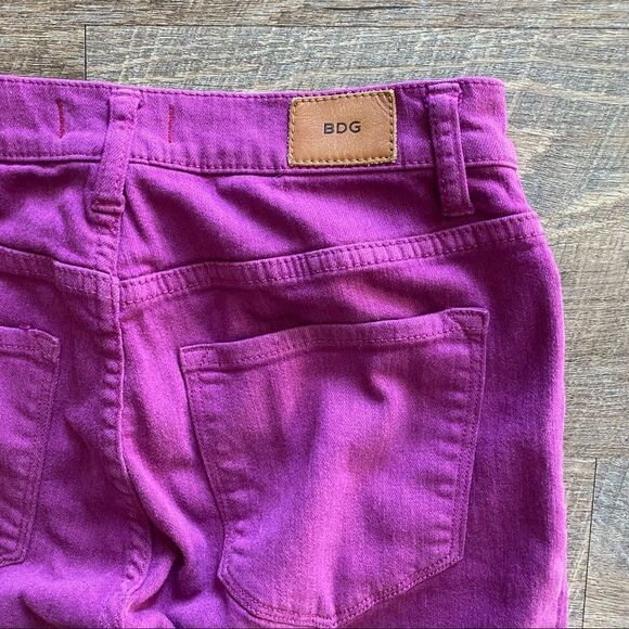 Urban Outfitters Jeans High Rise Cigarette Ankle Skinny BDG Purple - Picture 6 of 11